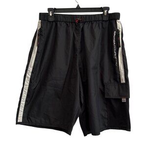 Nautica Competition Mens Black Athletic Shorts L/G Lightweight Casual Wear